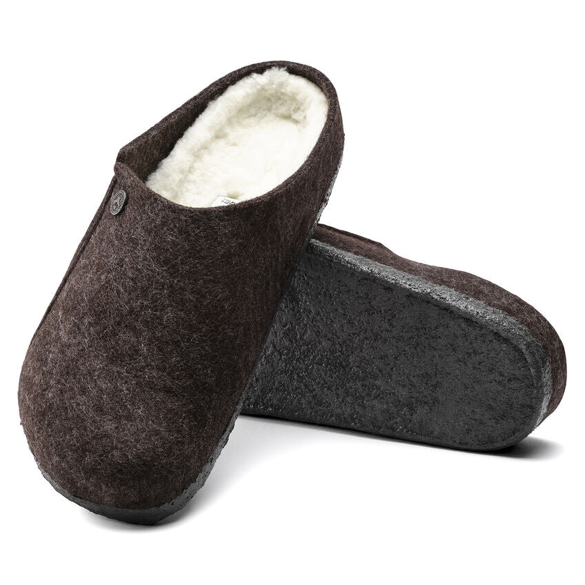 Birkenstock Zermatt Shearling Wool Felt Mocha