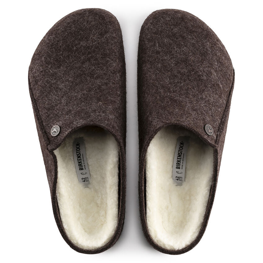 Birkenstock Zermatt Shearling Wool Felt Mocha