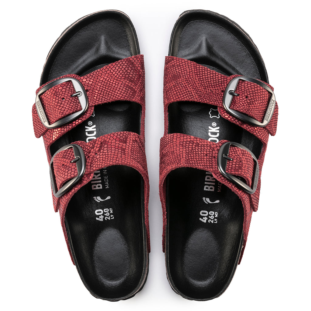 Birkenstock Arizona Birkibuc Royal Python Red