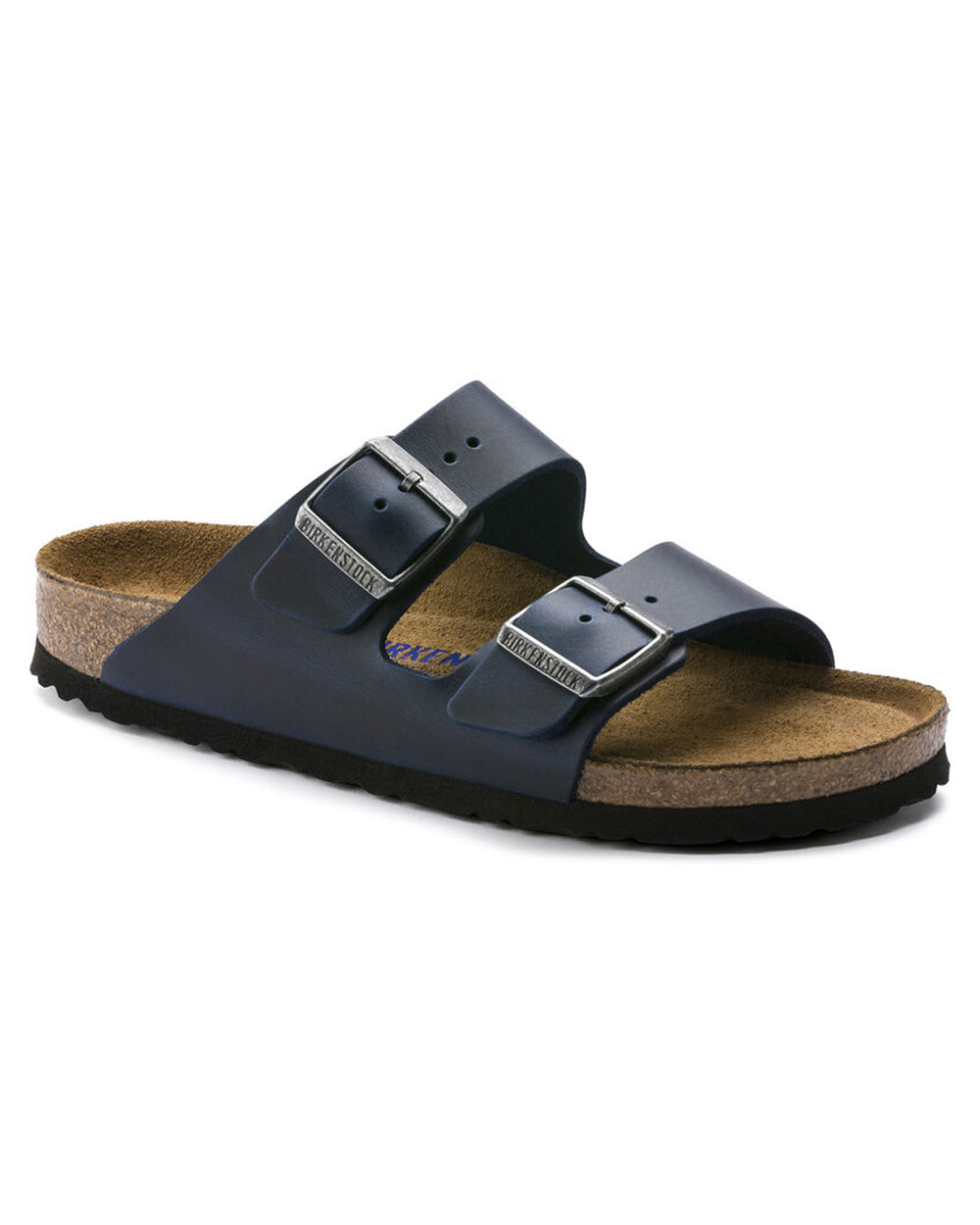 Birkenstock Arizona Soft Footbed Oiled Nubuck Leather Blue