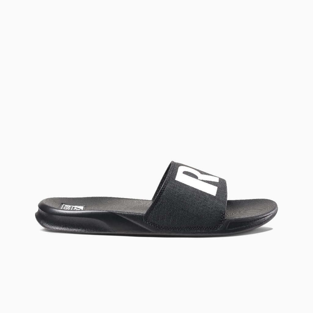 Reef One Slide Flip Flop Black/White