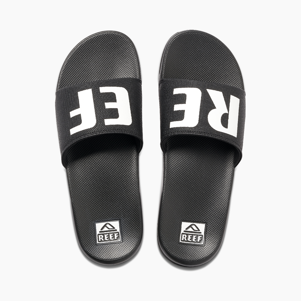 Reef One Slide Flip Flop Black/White