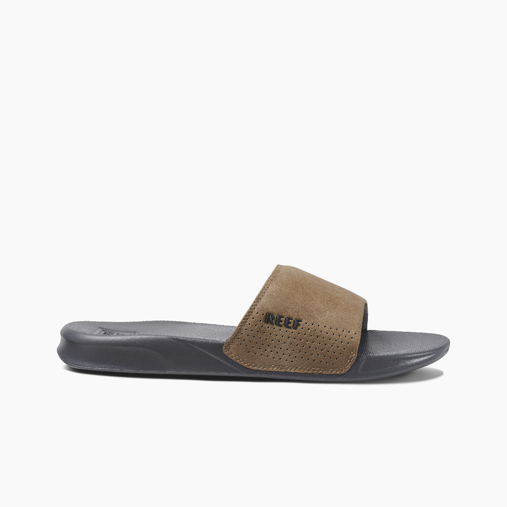 Reef One Slide Flip Flop Grey/Tan