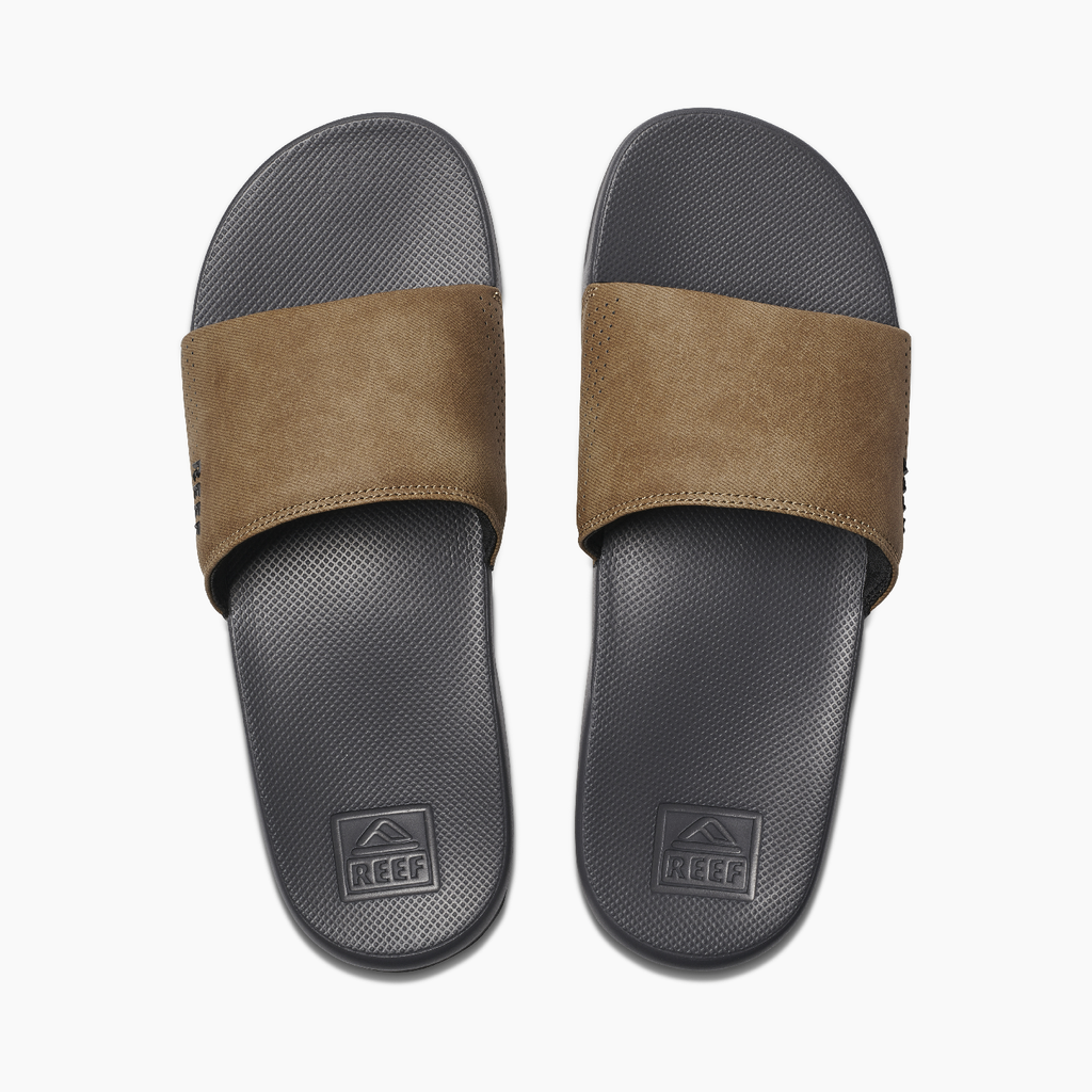 Reef One Slide Flip Flop Grey/Tan