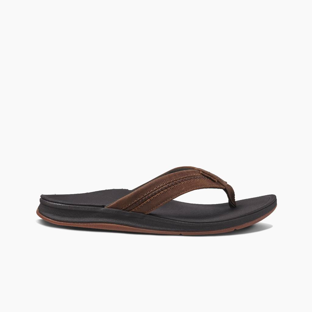 Reef Leather Ortho Coast Flip Flop Brown