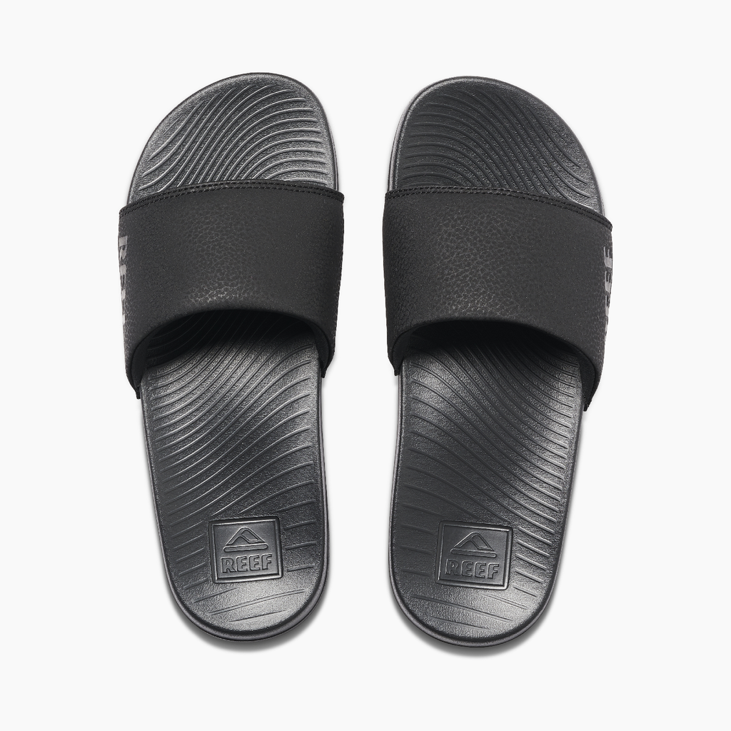 Reef One Slide Flip Flop All Black