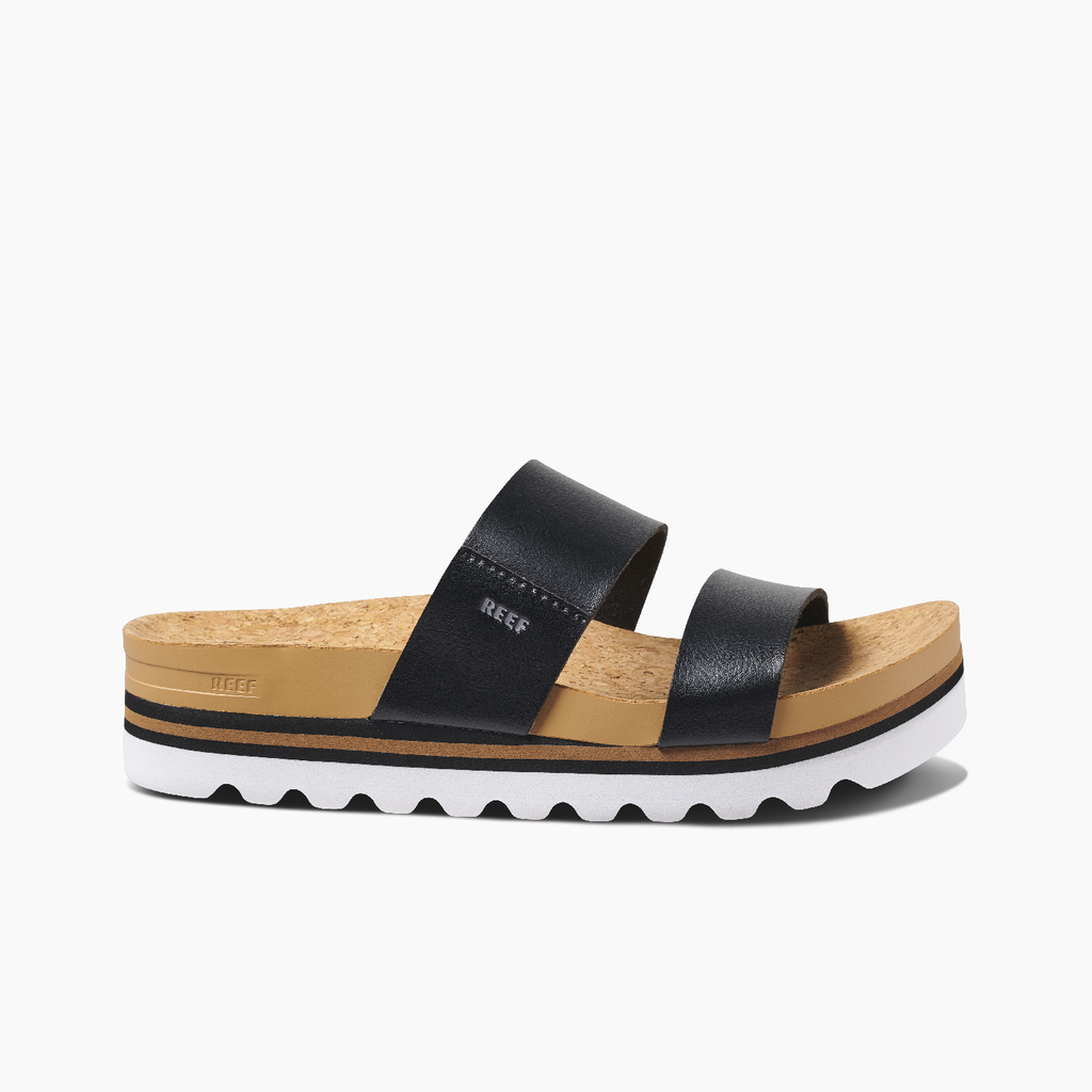 Reef Cushion Vista Hi Sandals Black