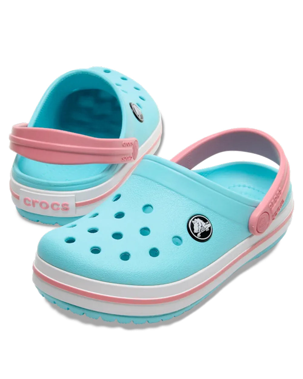 Crocs Kids Crocband Clog Ice Blue/White