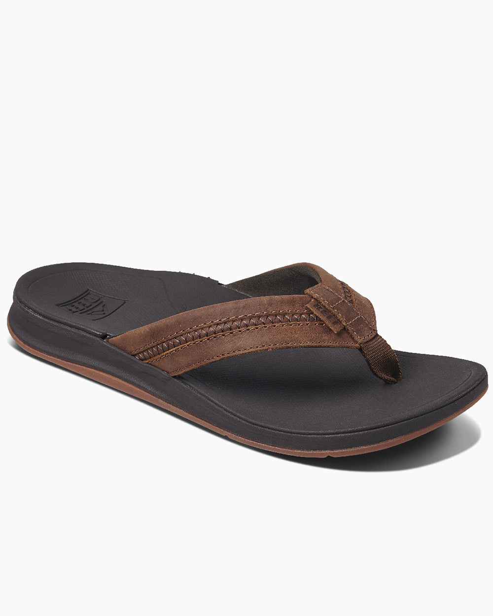 Reef Leather Ortho Coast Flip Flop Brown