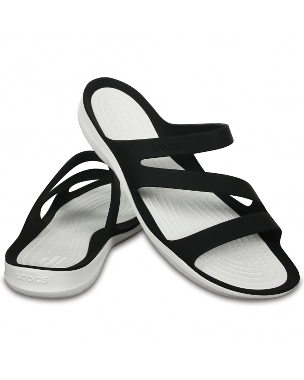 Crocs Women's Swiftwater Sandal Black/White