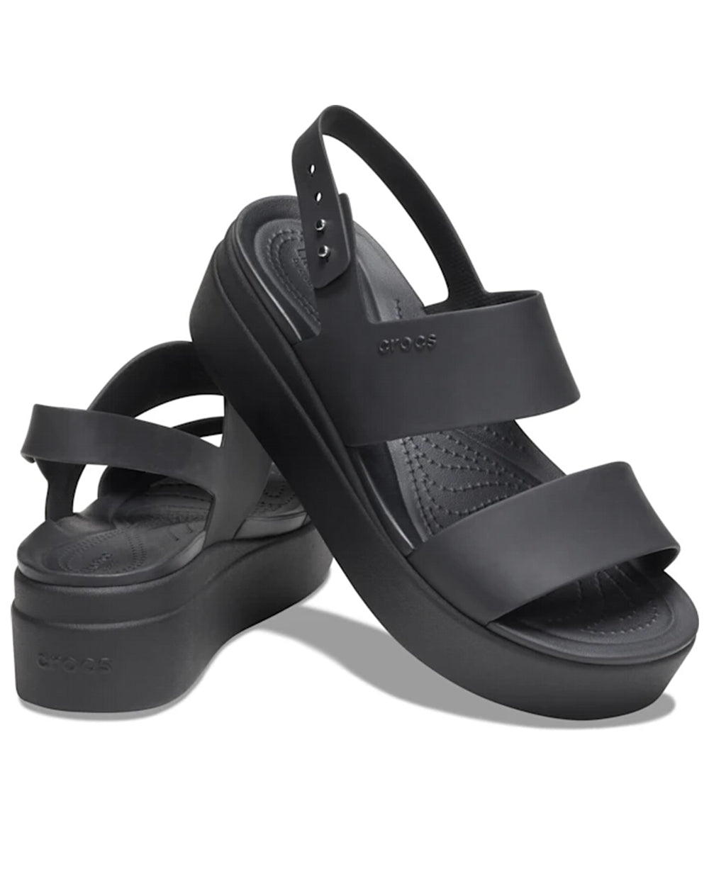 Crocs Women's Brooklyn Low Wedge Black/Black