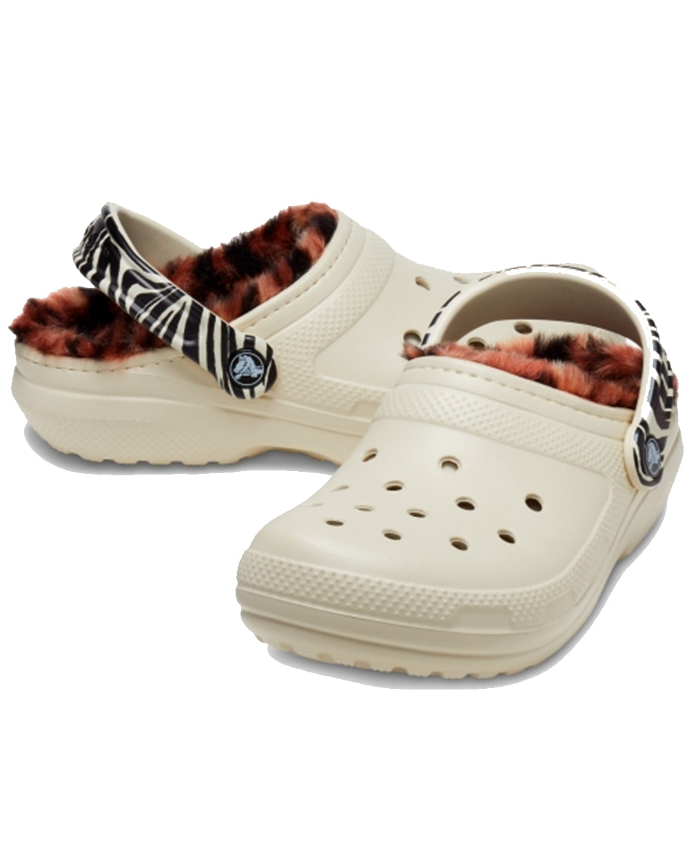 Crocs Classic Lined Animal Remix Clog Bone/Multi Animal